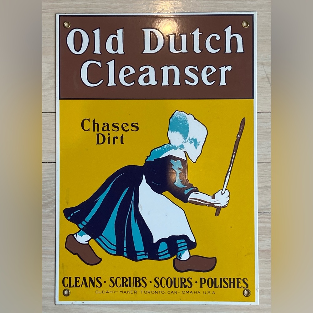 Old Dutch Cleanser Vintage metal  Sign